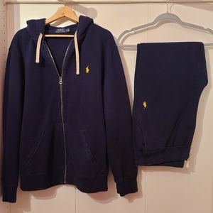 Men's XL blue Polo sweat suit